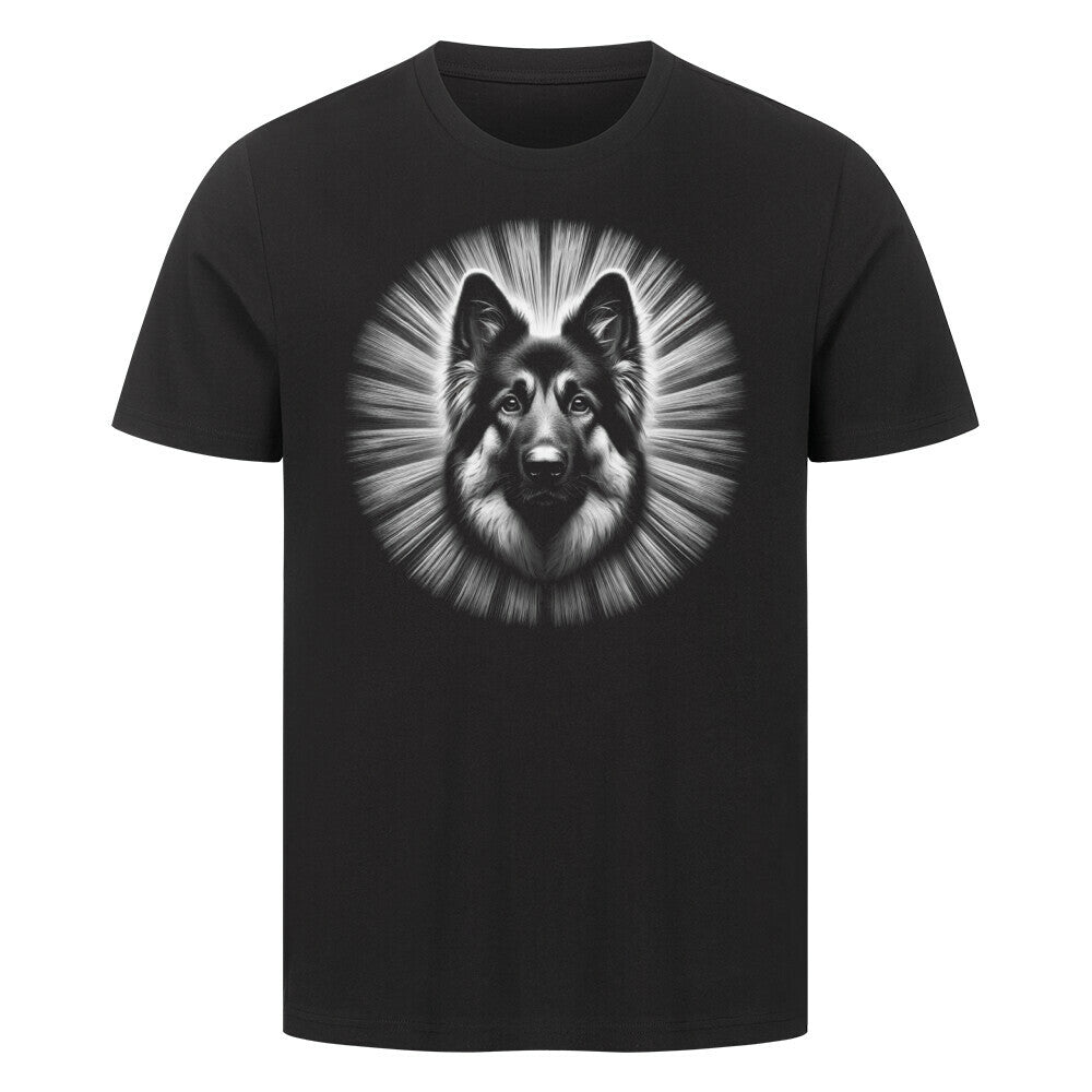 Premium T-Shirt "Schäferhund - Bright" Schwarz – hunde-shirt.de