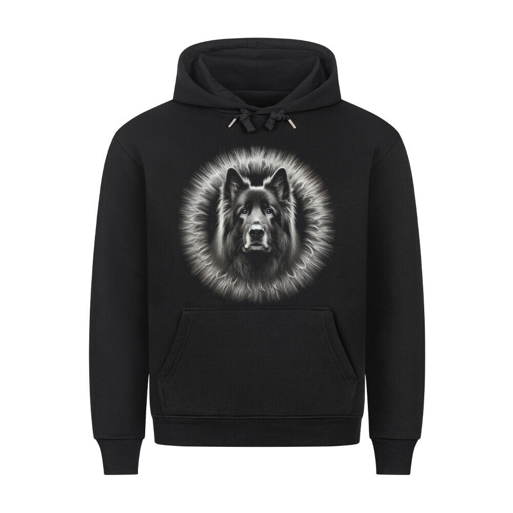 Premium Hoodie "Altdeutscher Schäferhund - Bright" Schwarz – hunde-shirt.de