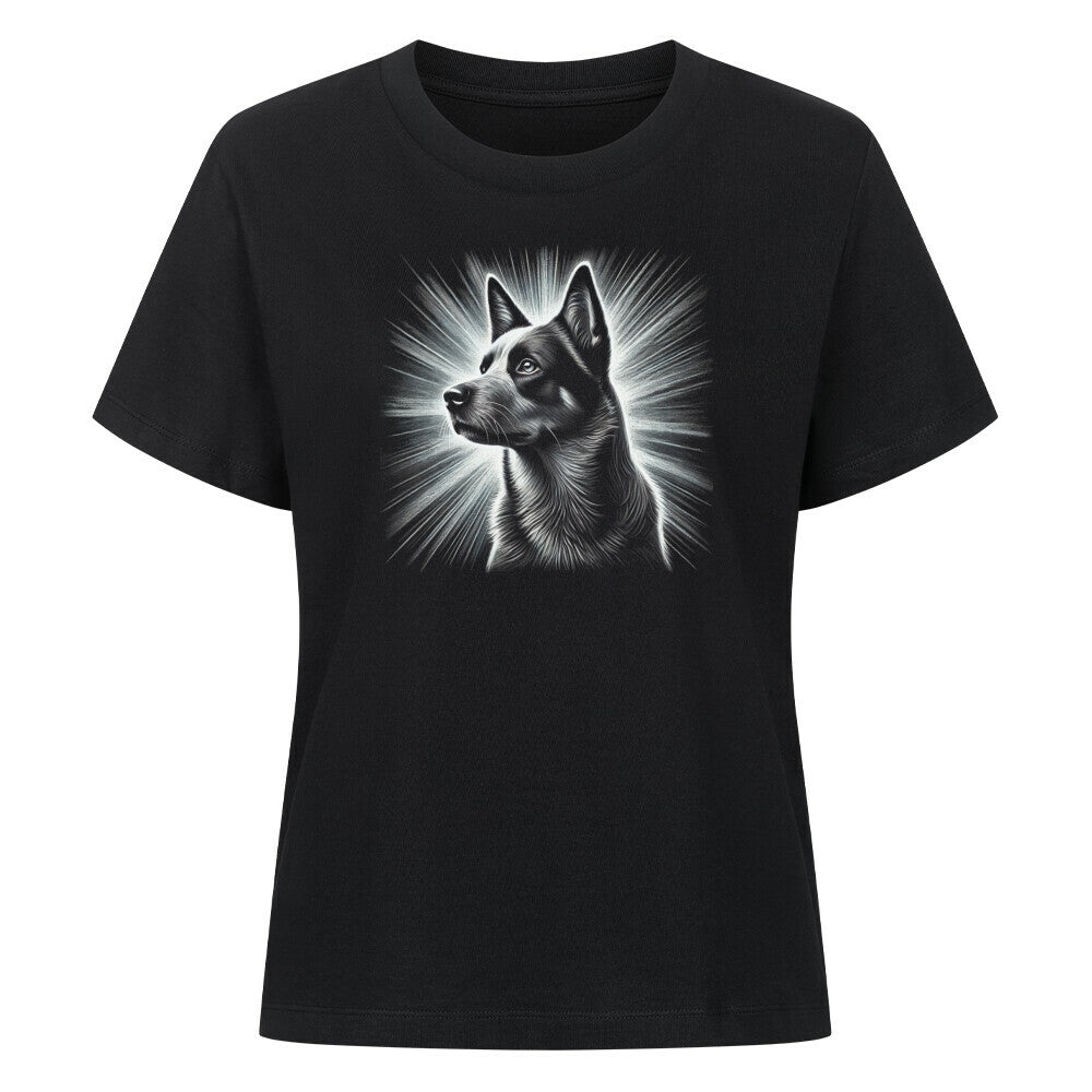 Premium Damen-Shirt "Australian Cattle Dog - Shine" Schwarz – hunde-shirt.de