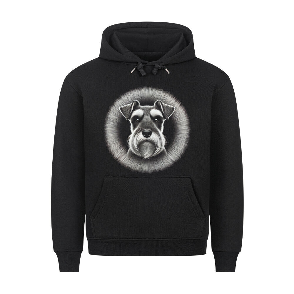 Premium Hoodie "Schnauzer - Bright" Schwarz – hunde-shirt.de