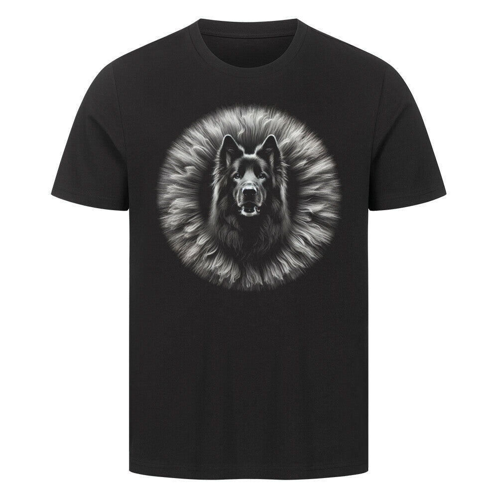 Premium T-Shirt "Schäferhund schwarz - Bright" Schwarz – hunde-shirt.de