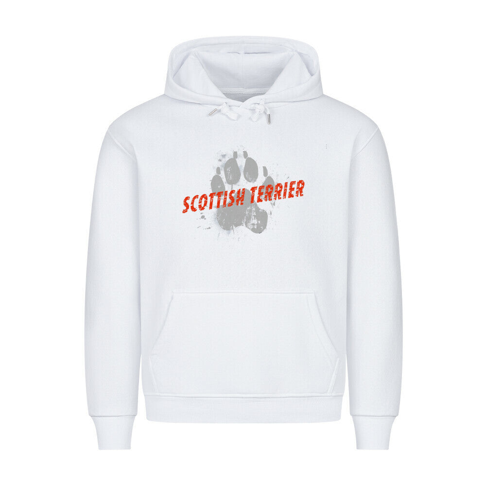Premium Hoodie "Scottish Terrier - PAW" Weiß – hunde-shirt.de