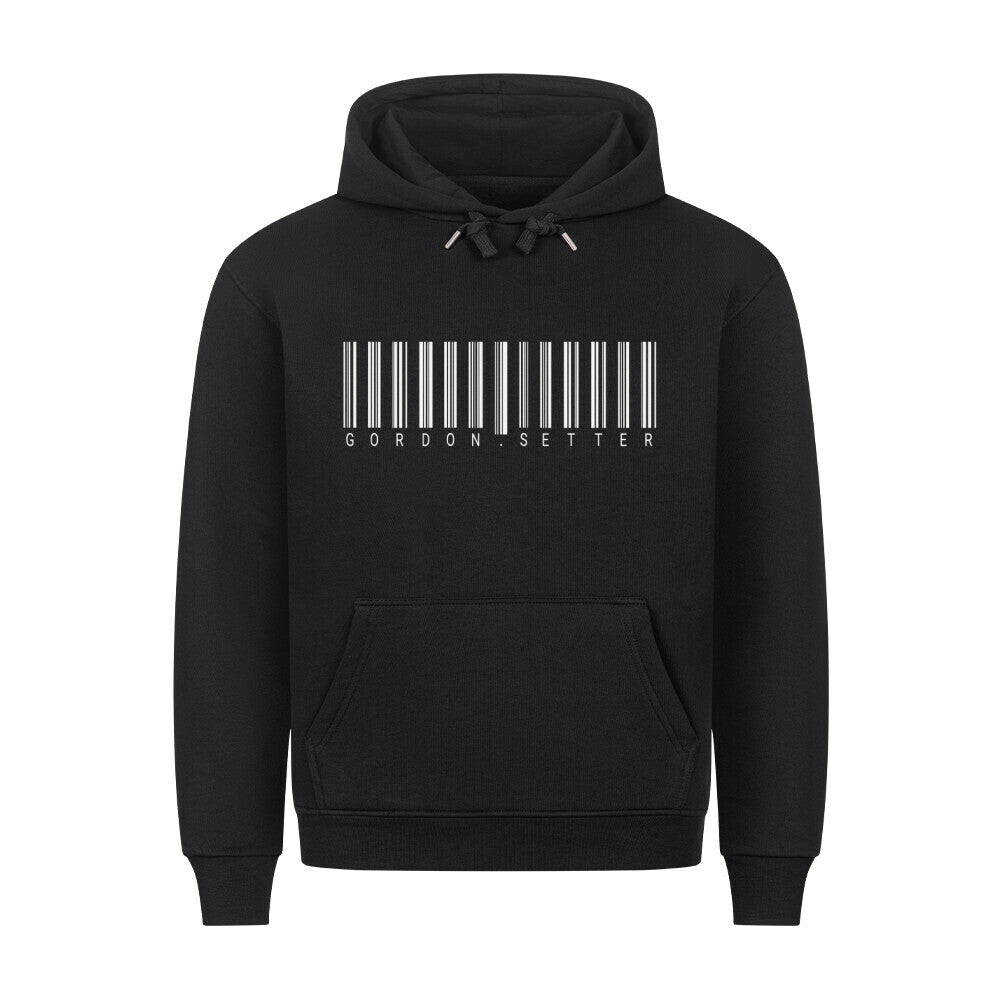 Premium Hoodie "Gordon Setter - Scan" Schwarz – hunde-shirt.de