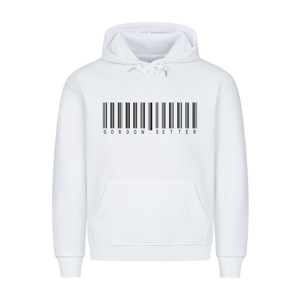 Premium Hoodie "Gordon Setter - Scan" Weiß – hunde-shirt.de
