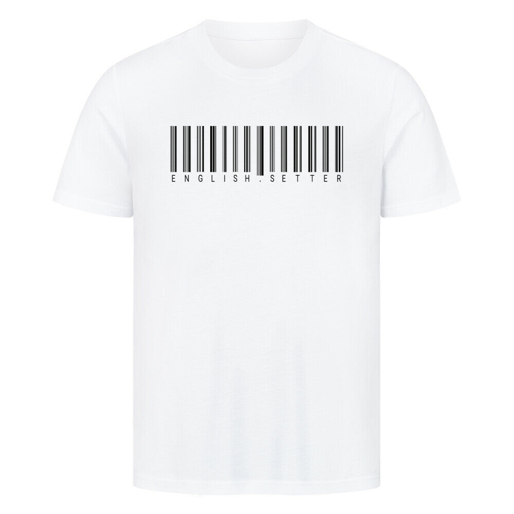 Premium T-Shirt "English Setter - Scan" Weiß – hunde-shirt.de