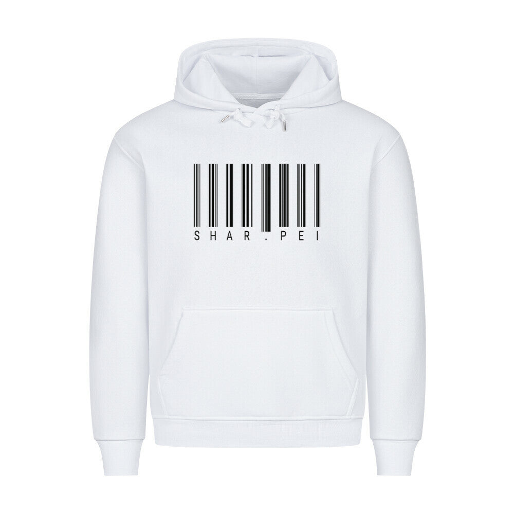 Premium Hoodie "Shar Pei - Scan" Weiß – hunde-shirt.de