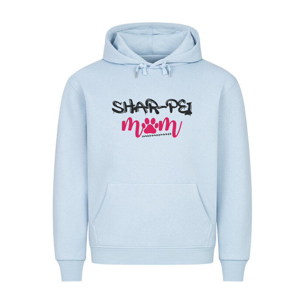 Premium Hoodie "Shar Pei - Mom" Babyblau – hunde-shirt.de