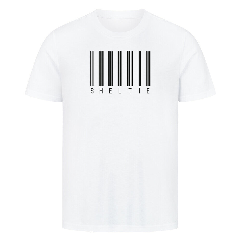 Premium T-Shirt "Sheltie - Scan" Weiß – hunde-shirt.de