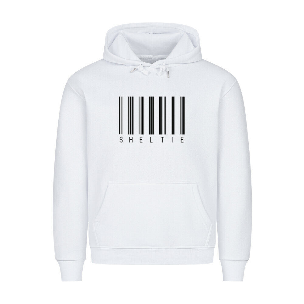 Premium Hoodie "Sheltie - Scan" Weiß – hunde-shirt.de