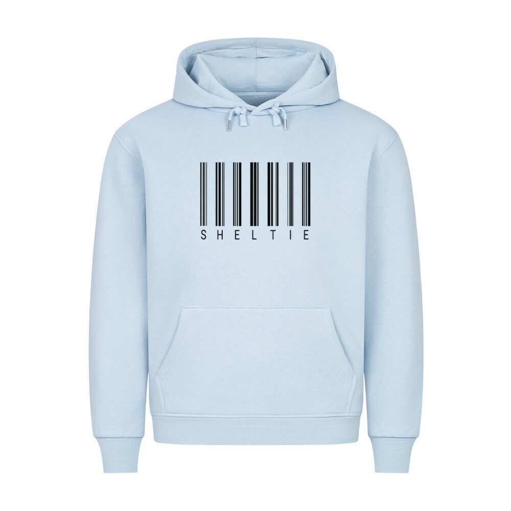 Premium Hoodie "Sheltie - Scan" Babyblau – hunde-shirt.de