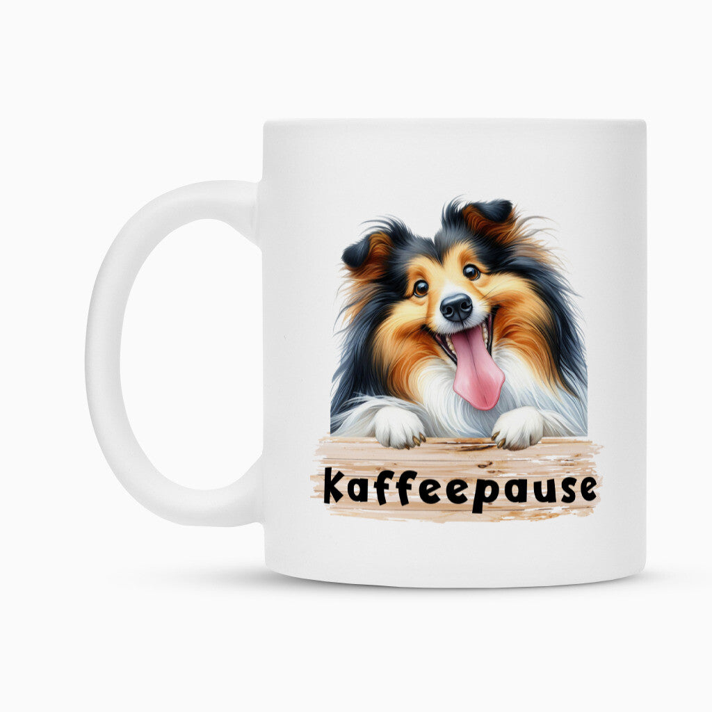 Tasse "Sheltie - Kaffeepause" – hunde-shirt.de
