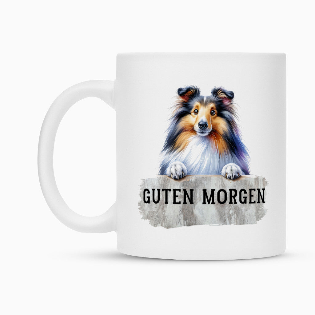 Tasse "Sheltie - Guten Morgen" – hunde-shirt.de