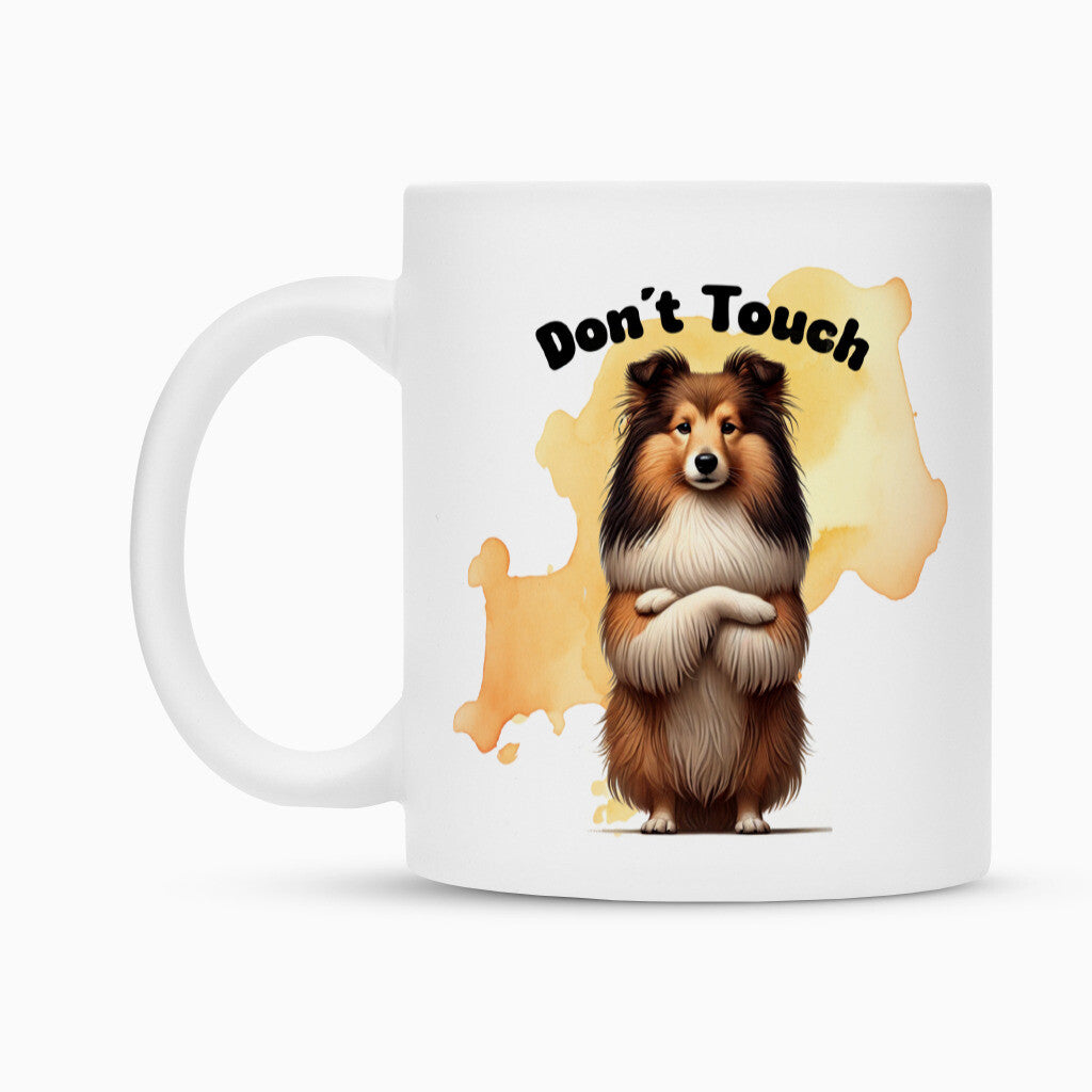 Tasse "Sheltie - Don´t touch" – hunde-shirt.de