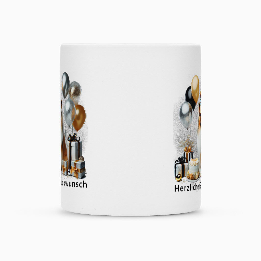 Tasse "Sheltie - Herzlichen Glückwunsch" – hunde-shirt.de