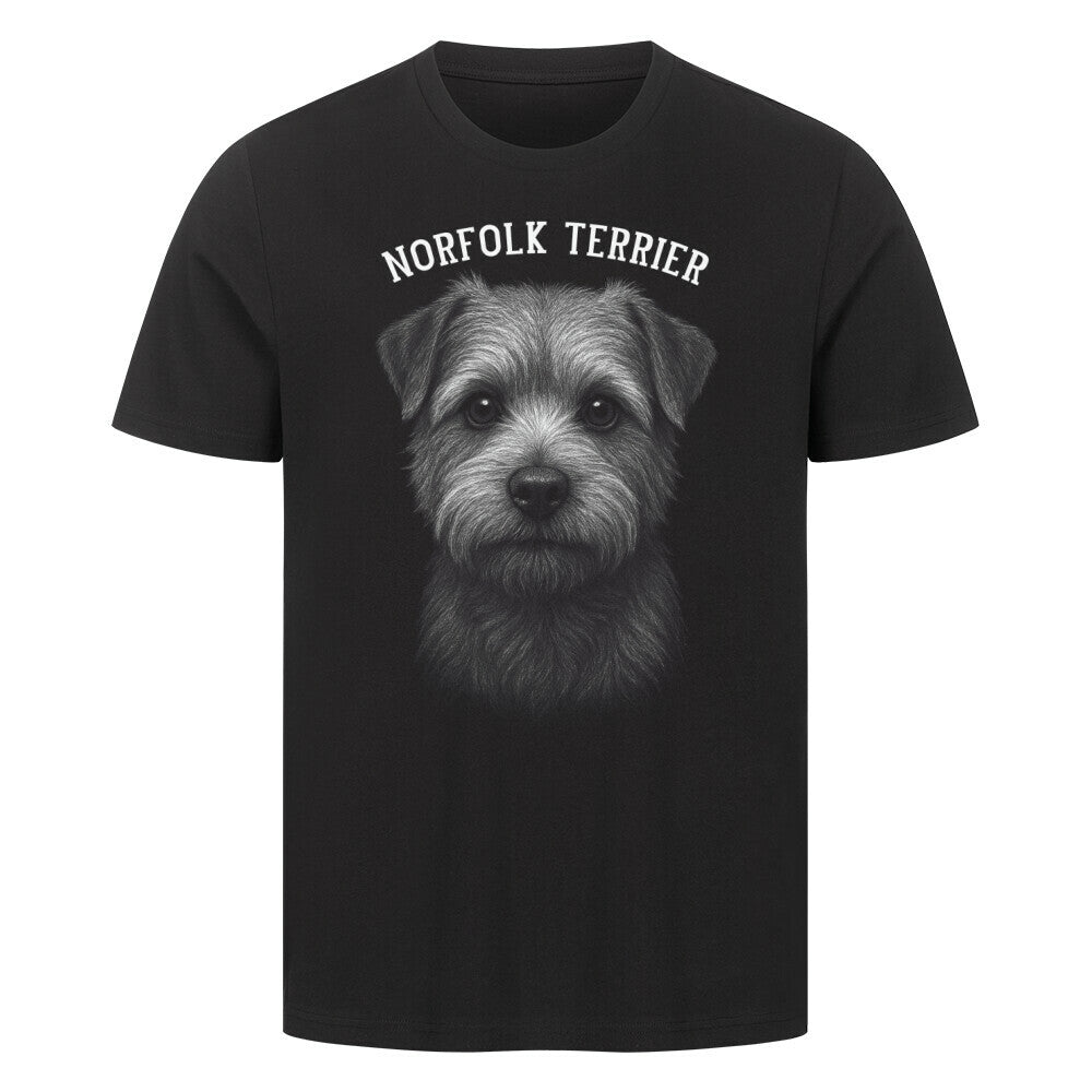 Premium T-Shirt "Norfolk Terrier - Pure" Schwarz – hunde-shirt.de