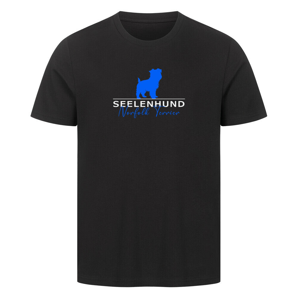 Premium T-Shirt "Norfolk Terrier - Seelenhund" Schwarz – hunde-shirt.de