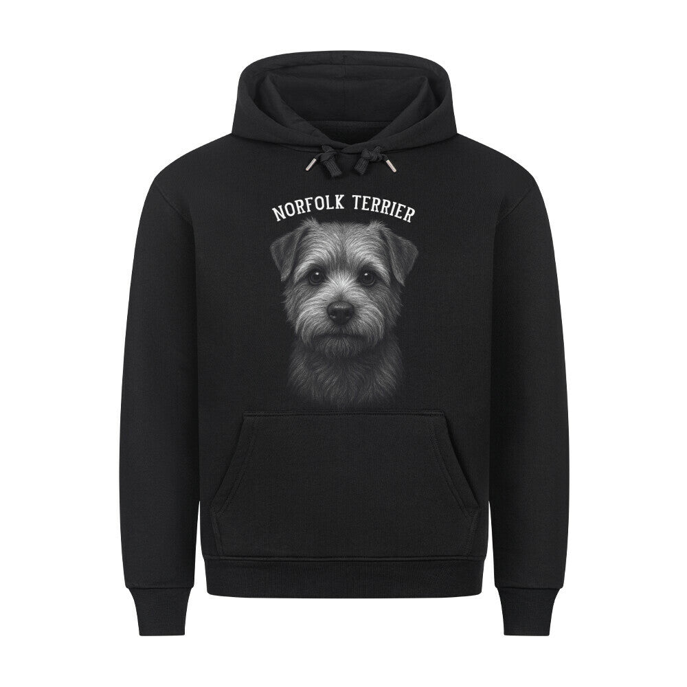 Premium Hoodie "Norfolk Terrier - Pure" Schwarz – hunde-shirt.de