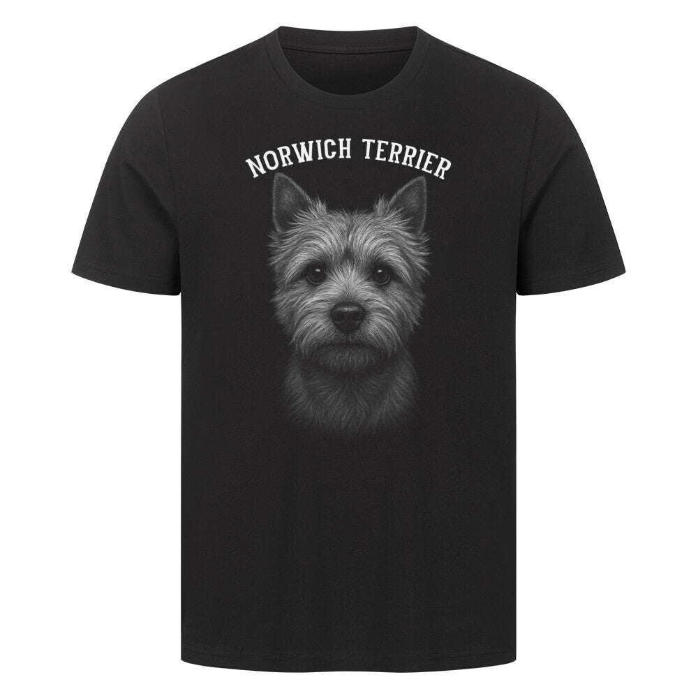 Premium T-Shirt "Norwich Terrier - Pure" Schwarz – hunde-shirt.de