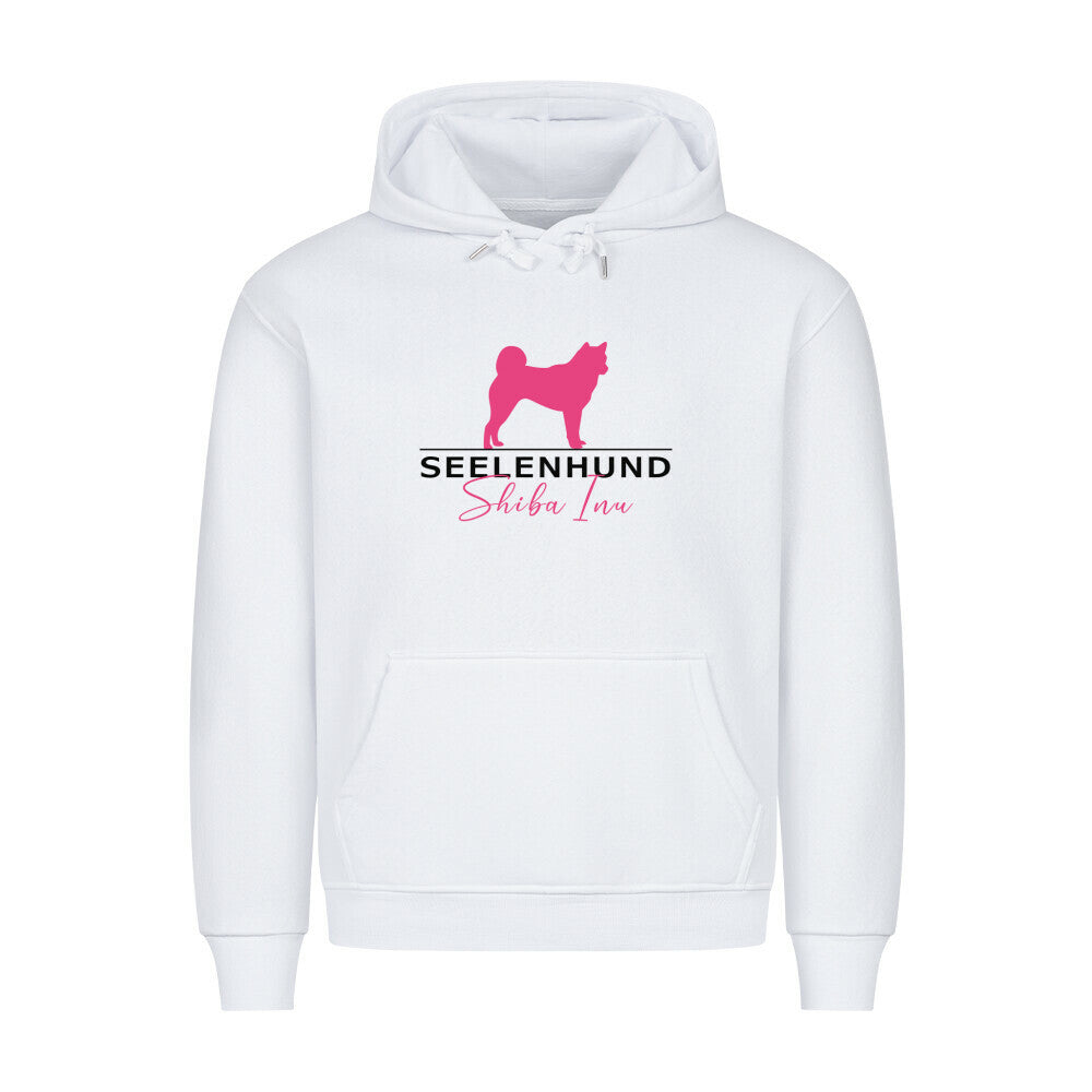 Premium Hoodie "Shiba Inu - Seelenhund" Weiß – hunde-shirt.de