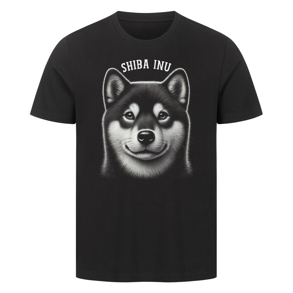 Premium T-Shirt "Shiba Inu - Pure" Schwarz – hunde-shirt.de