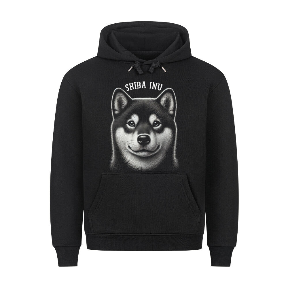 Premium Hoodie "Shiba Inu - Pure" Schwarz – hunde-shirt.de