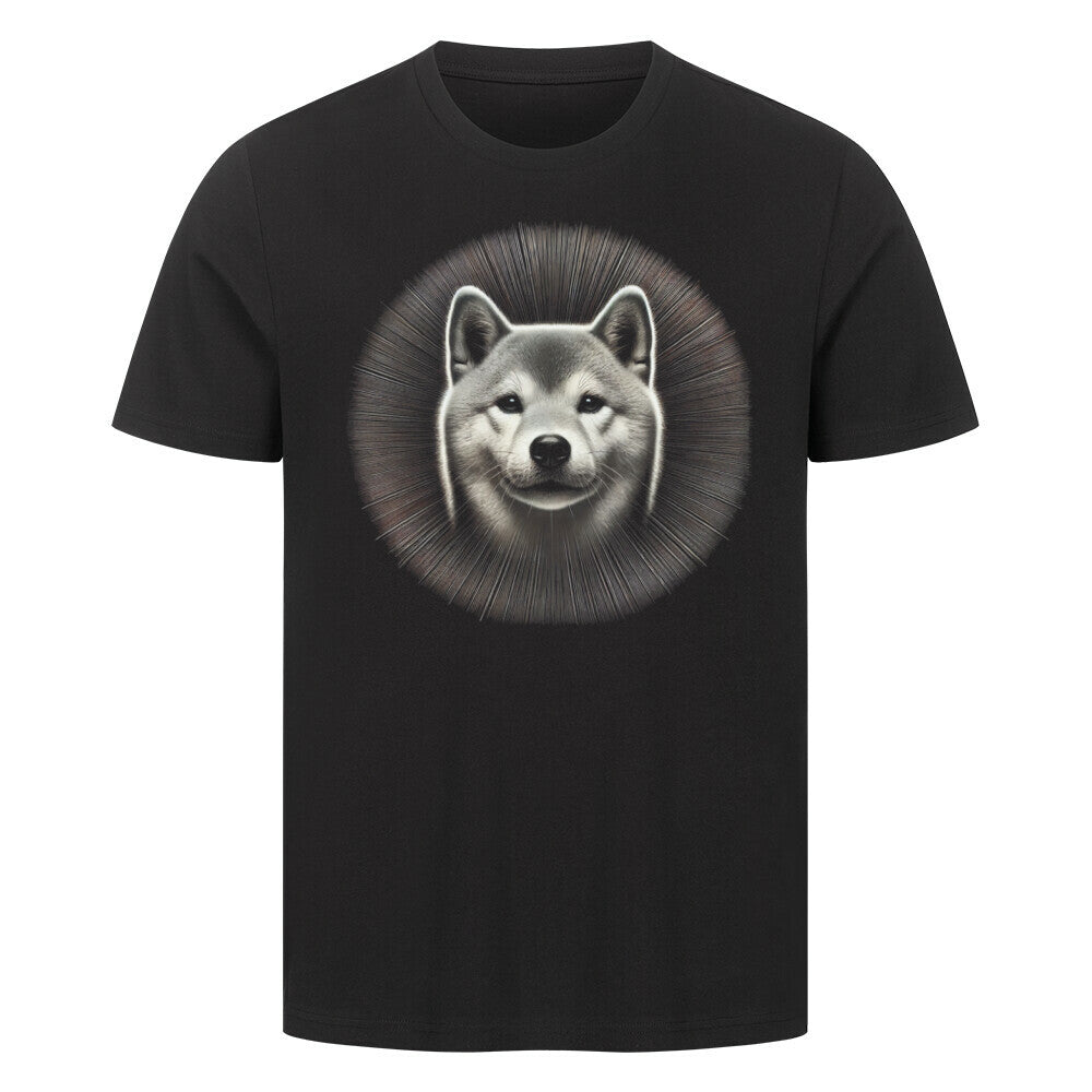 Premium T-Shirt "Shiba Inu - Bright" Schwarz – hunde-shirt.de