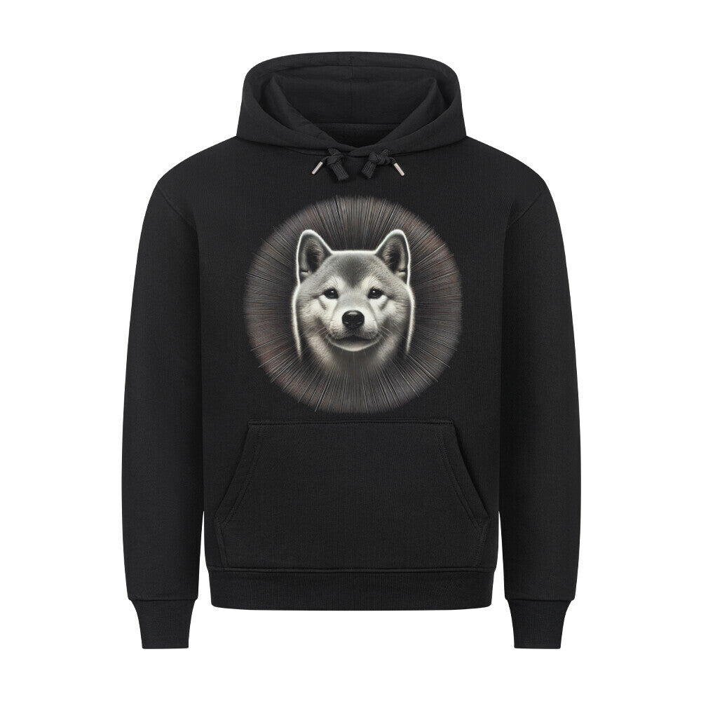 Premium Hoodie "Shiba Inu - Bright" Schwarz – hunde-shirt.de