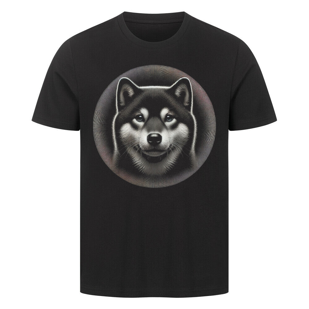 Premium T-Shirt "Shiba Inu - Bright II" Schwarz – hunde-shirt.de