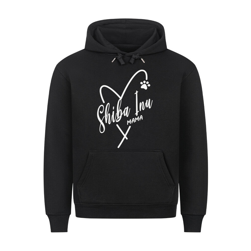 Premium Hoodie "Shiba Inu - Mama" Schwarz – hunde-shirt.de