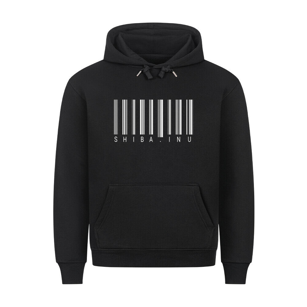 Premium Hoodie "Shiba Inu - Scan" Schwarz – hunde-shirt.de