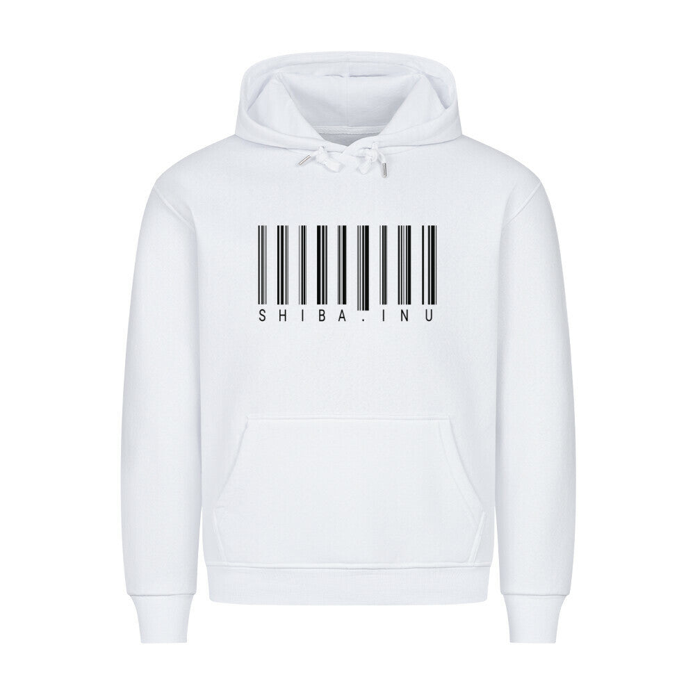 Premium Hoodie "Shiba Inu - Scan" Weiß – hunde-shirt.de