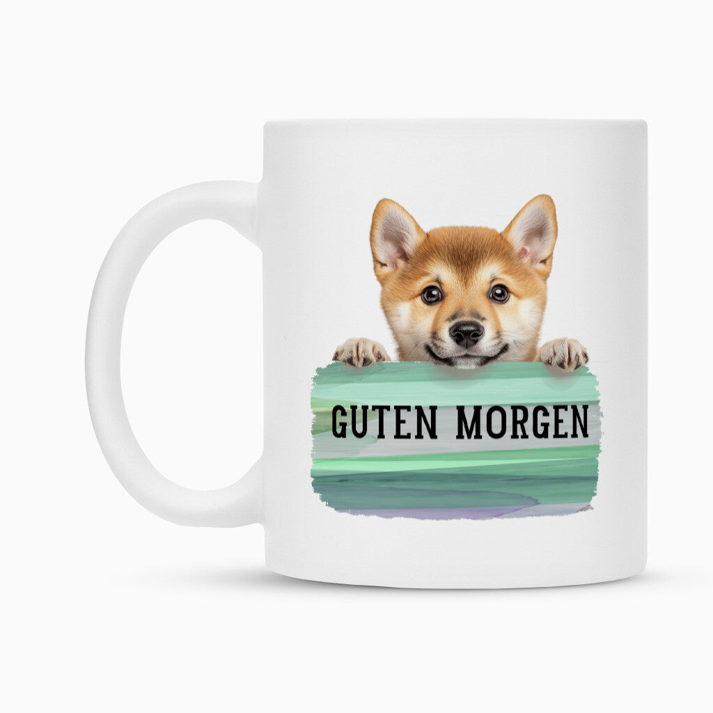 Tasse "Shiba Inu - Guten Morgen" – hunde-shirt.de