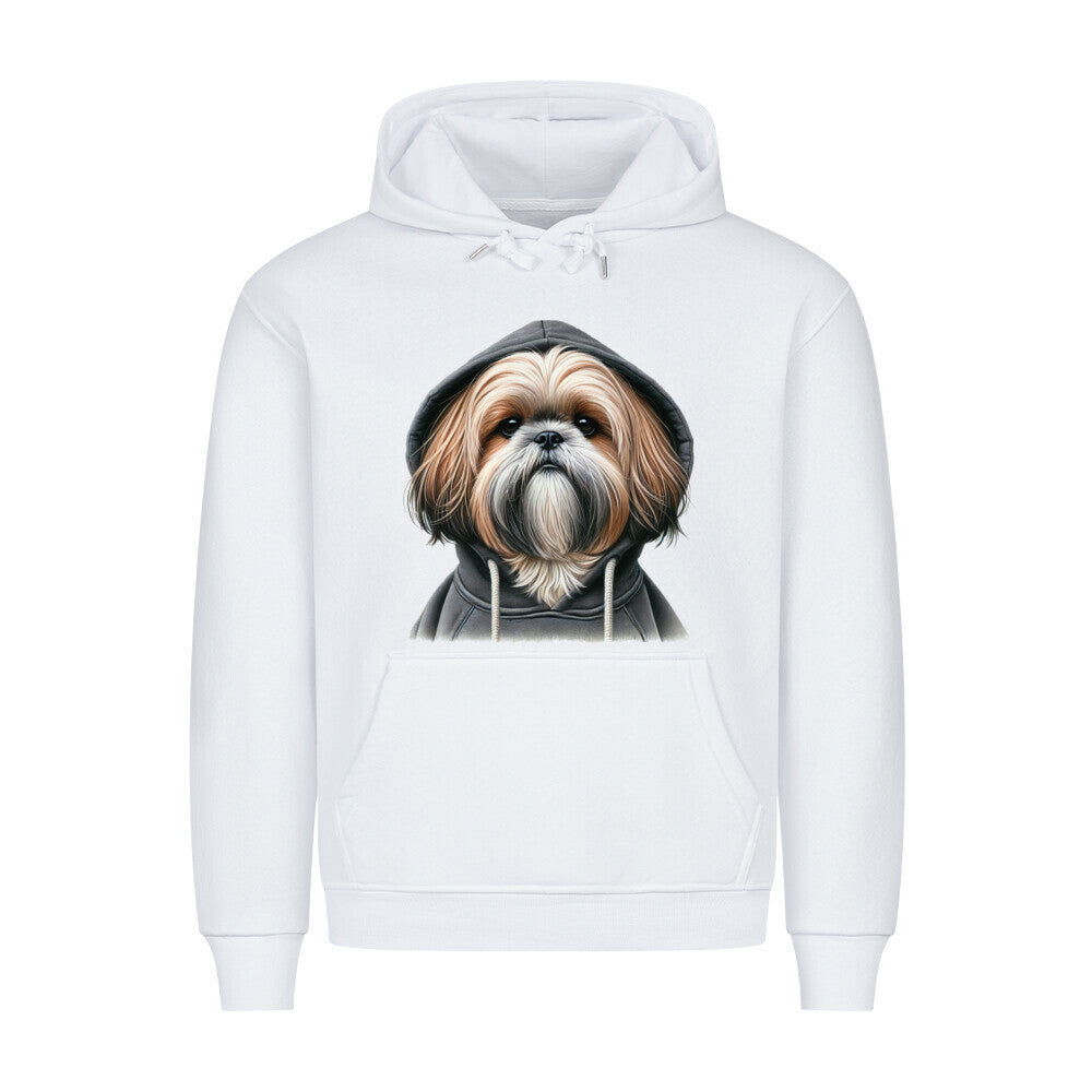 Premium Hoodie "Shih Tzu - Hooded II" Weiß – hunde-shirt.de