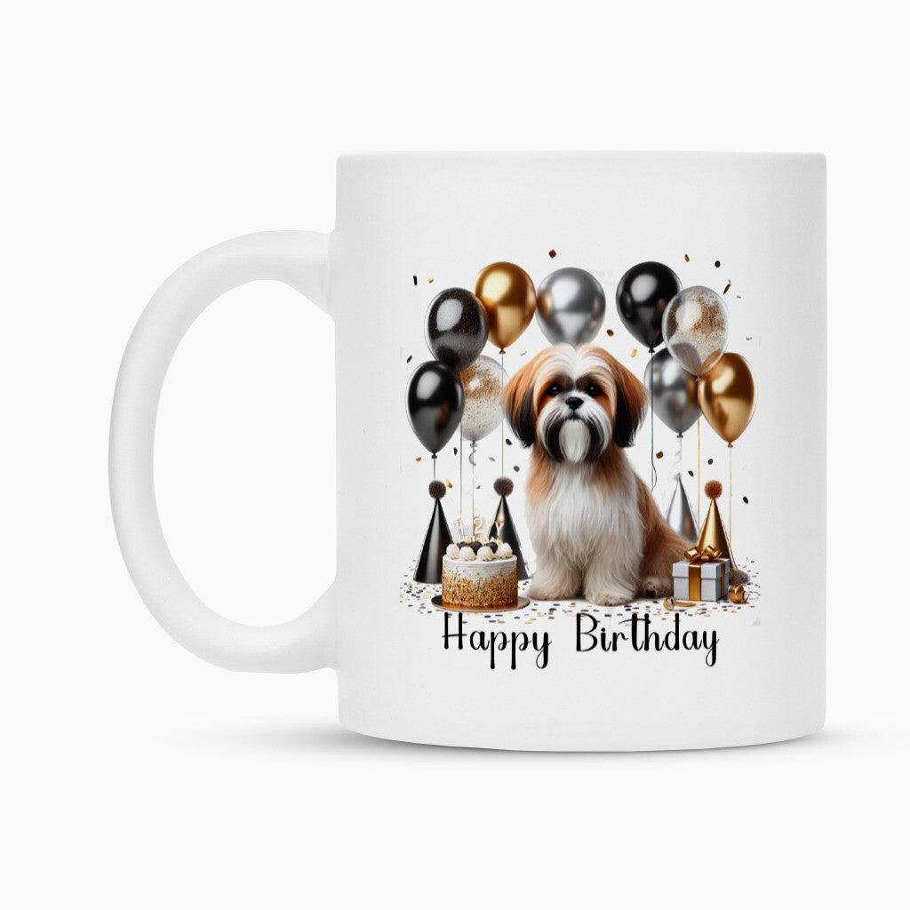 Tasse "Shih Tzu - Happy Birthday" – hunde-shirt.de