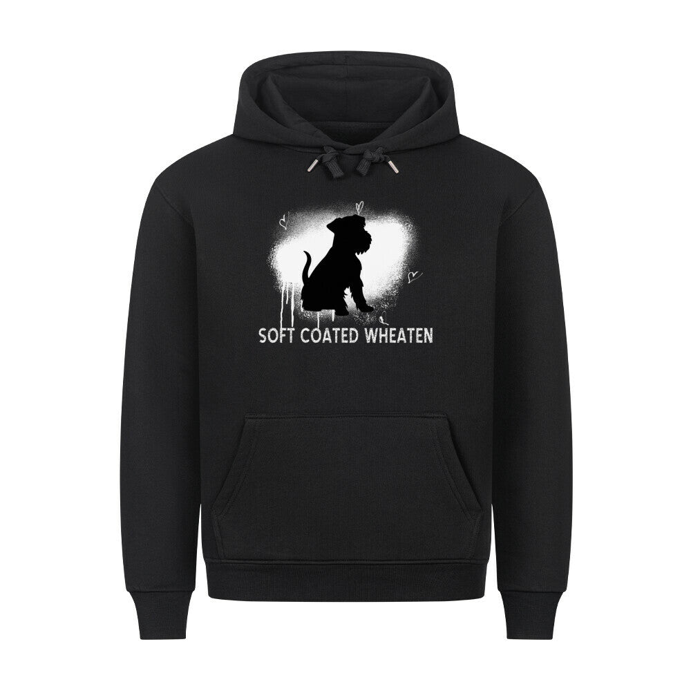 Premium Hoodie "Soft Coated - Brush" Schwarz – hunde-shirt.de