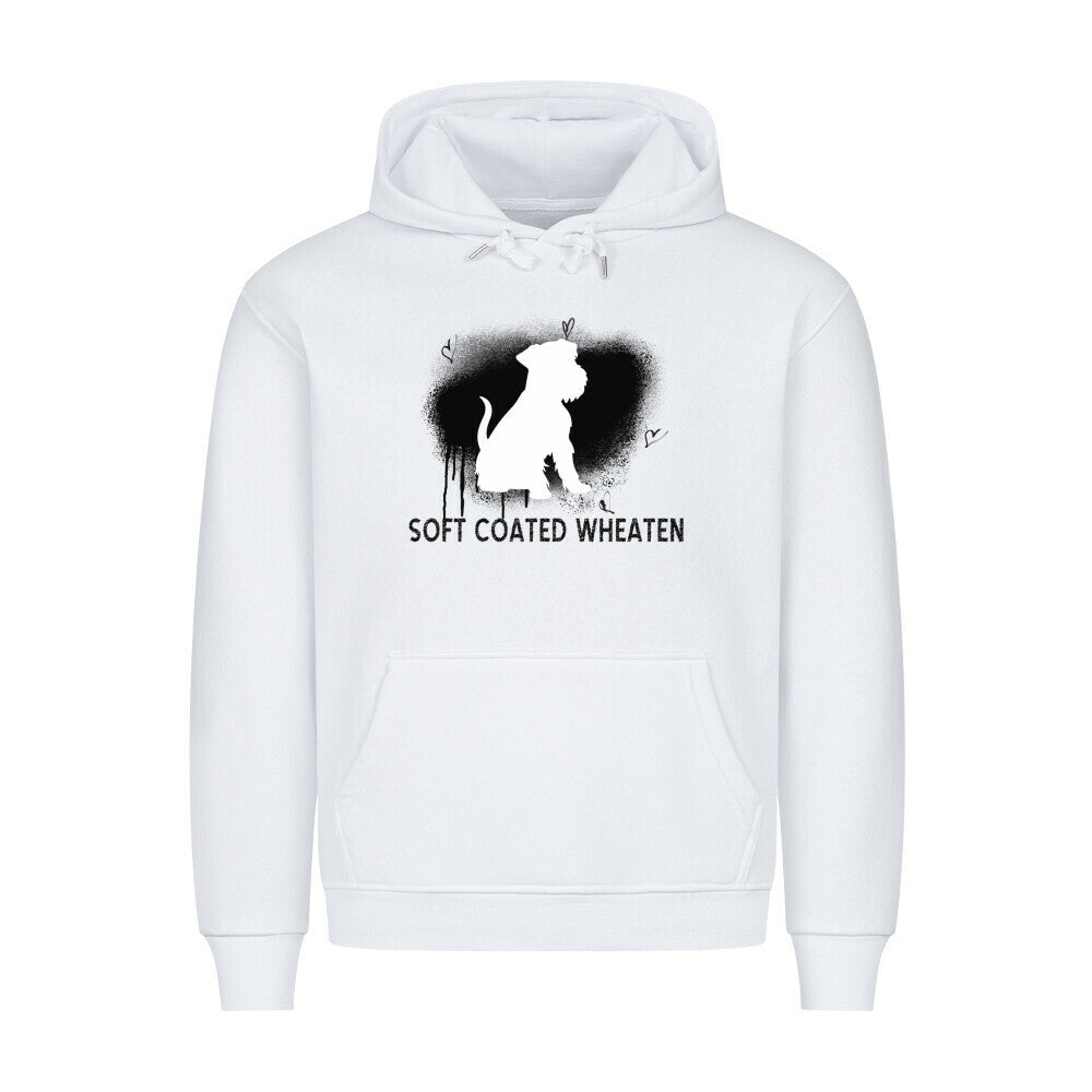 Premium Hoodie "Soft Coated - Brush" Weiß – hunde-shirt.de