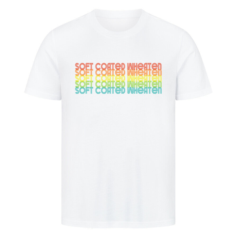 Premium T-Shirt "Soft Coated - RETRO" Weiß – hunde-shirt.de