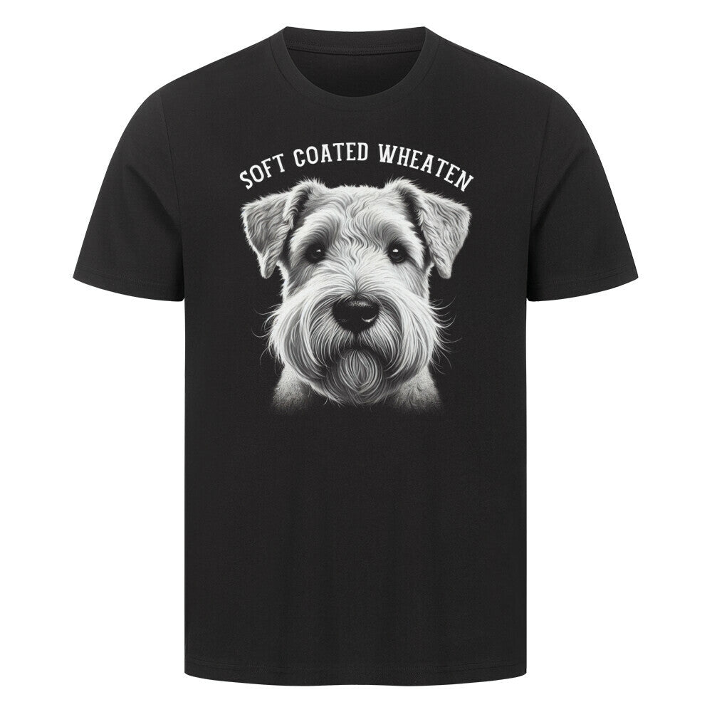Premium T-Shirt "Soft Coated Wheaten - Pure" Schwarz – hunde-shirt.de