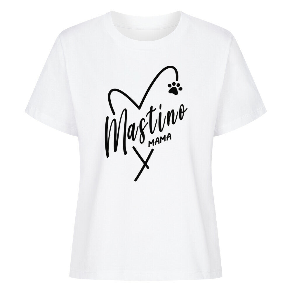 Premium Damen-Shirt "Mastino - Mama" Weiß – hunde-shirt.de