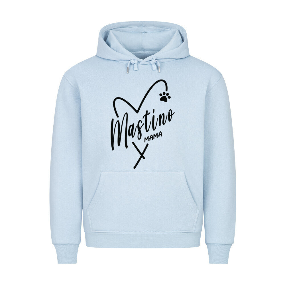 Premium Hoodie "Mastino - Mama" Babyblau – hunde-shirt.de