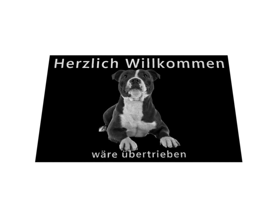 Fußmatte "Staffordshire - Übertrieben... II" – hunde-shirt.de
