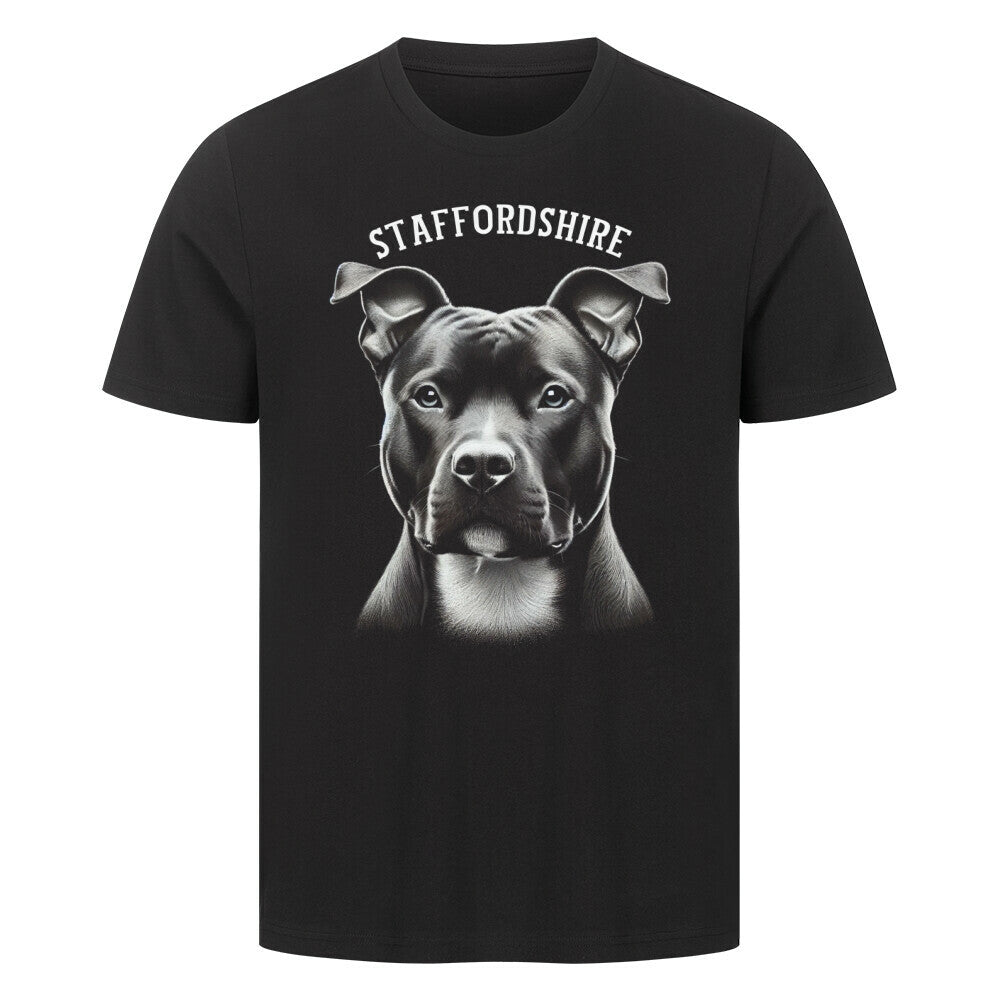 Premium T-Shirt "Staffordshire - Pure" Schwarz – hunde-shirt.de