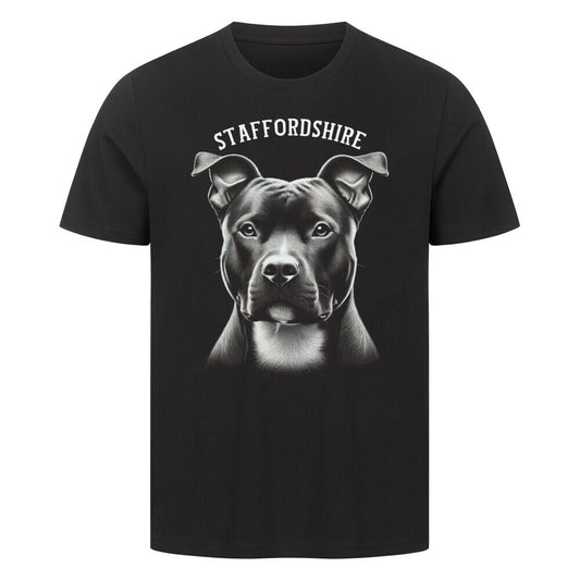 Premium T-Shirt "Staffordshire - Pure" Schwarz – hunde-shirt.de