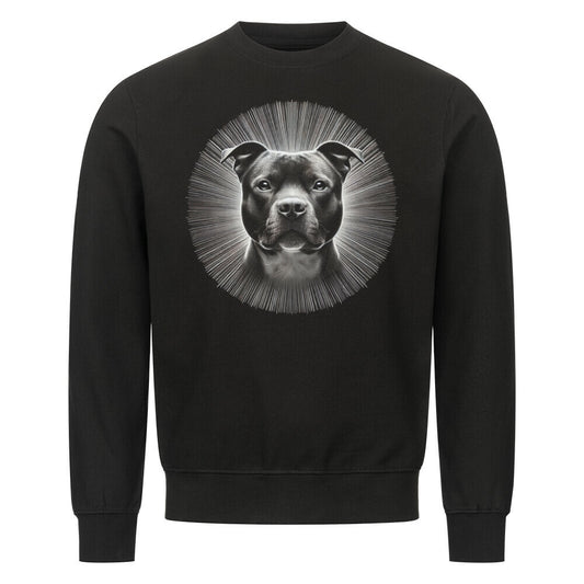 Premium Sweatshirt "Staffordshire - Shine" Schwarz – hunde-shirt.de