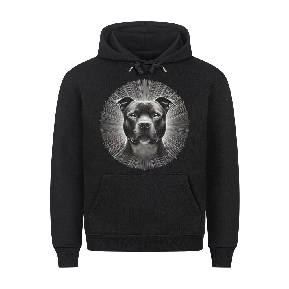 Premium Hoodie "Staffordshire - Shine" Schwarz – hunde-shirt.de