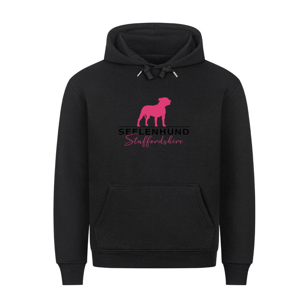 Premium Hoodie "Staffordshire - Seelenhund" Schwarz – hunde-shirt.de