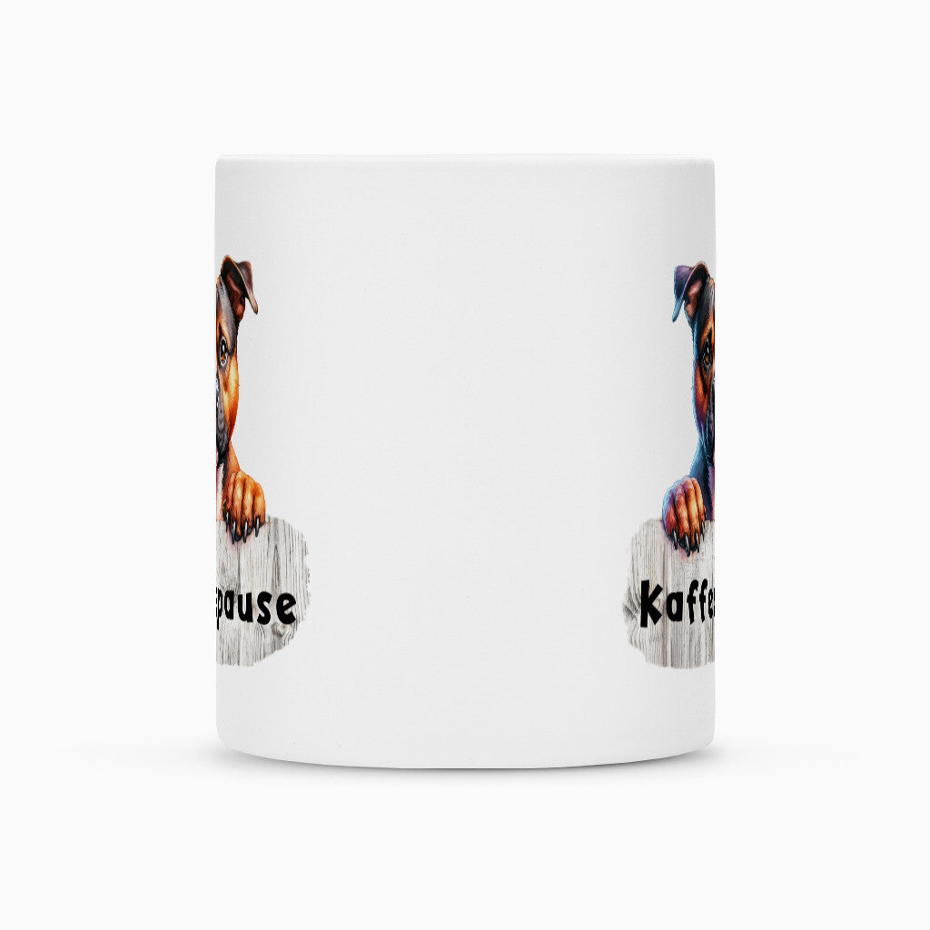 Tasse "Staffordshire - Kaffeepause" – hunde-shirt.de