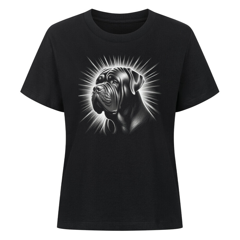 Premium Damen-Shirt "Cane Corso - Shine 2" Schwarz – hunde-shirt.de