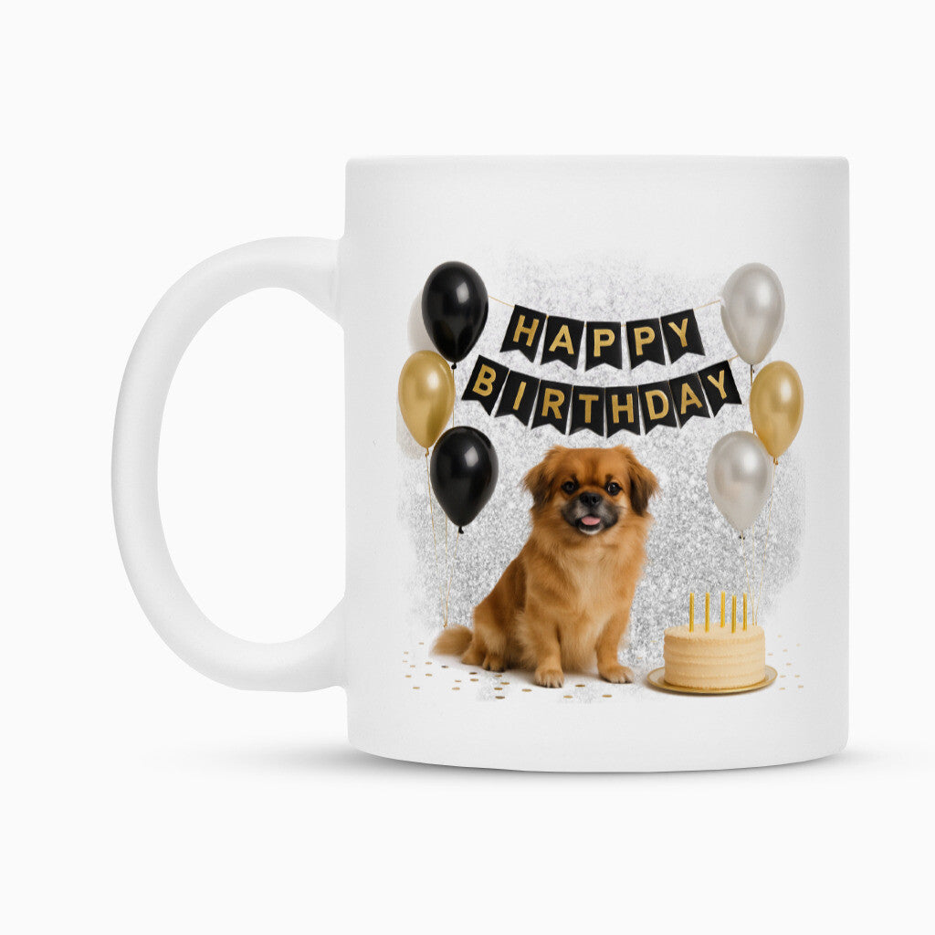 Tasse "Tibet Spaniel - Happy Birthday" – hunde-shirt.de