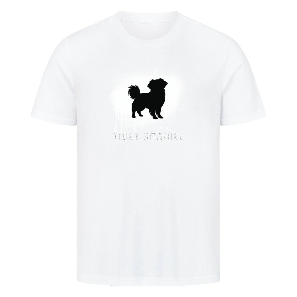 Premium T-Shirt "Tibet Spaniel - Brush" Weiß – hunde-shirt.de